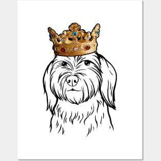 Australian Labradoodle Dog King Queen Wearing Crown Posters and Art
